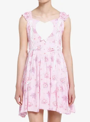 Sweet Society Kawaii Heart Lace-Up Dress