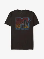 MTV Checker Grunge Logo T-Shirt