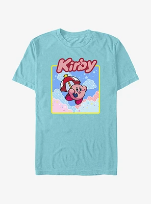 Kirby Umbrella Starry Flight Extra Soft T-Shirt
