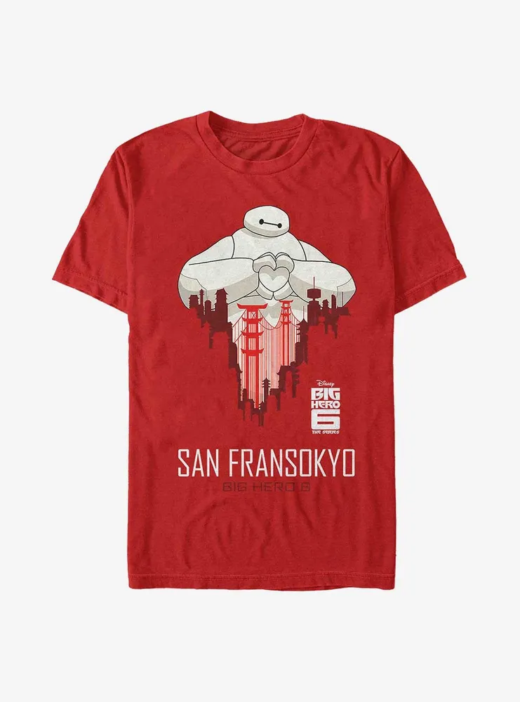 Disney Big Hero 6 Baymax San Fransokyo Love T-Shirt