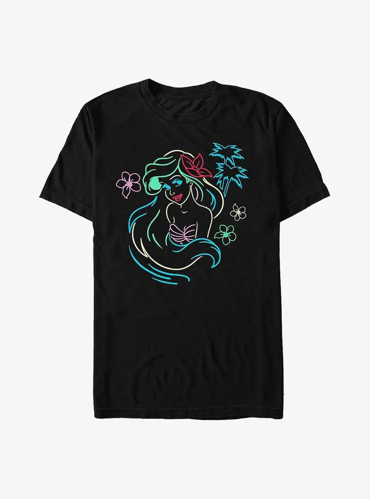 Disney The Little Mermaid Ariel Neon Lights T-Shirt