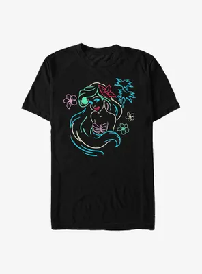Disney The Little Mermaid Ariel Neon Lights T-Shirt