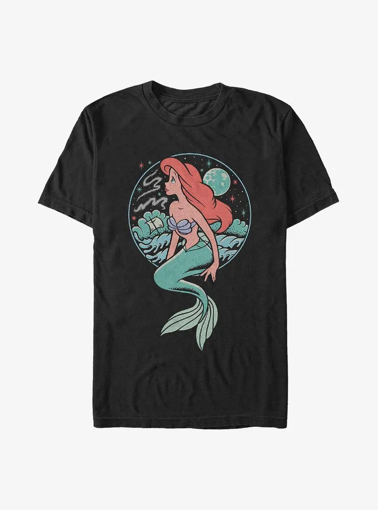 Disney The Little Mermaid Moonrise Shipwreck T-Shirt