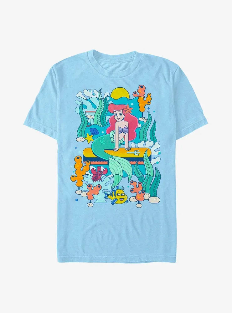 Disney The Little Mermaid Ariel Ride Waves T-Shirt