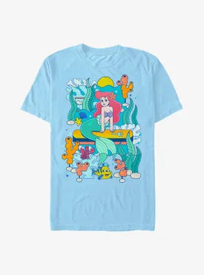 Disney The Little Mermaid Ariel Ride Waves T-Shirt
