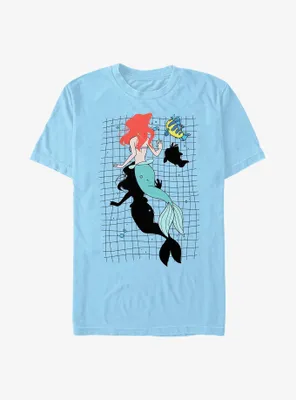 Disney The Little Mermaid Ariel and Flounder Take A Swim T-Shirt