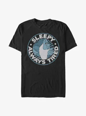 Disney Snow White and the Seven Dwarfs Sleepy Always Tired Badge T-Shirt