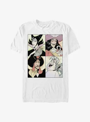 Disney Villains Anime Style Poster T-Shirt