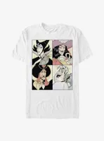 Disney Villains Anime Style Poster T-Shirt