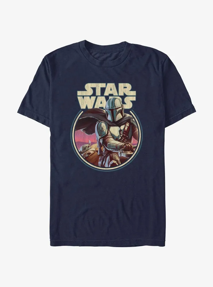 Star Wars The Mandalorian Grogu & Din Djarin T-Shirt