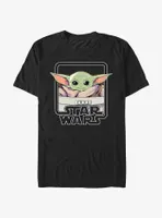 Star Wars The Mandalorian Grogu Framed Logo T-Shirt