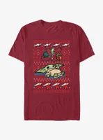 Star Wars The Mandalorian Grogu Gifts Ugly Christmas T-Shirt