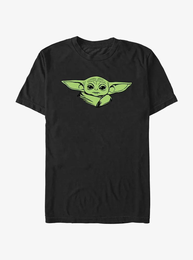 Star Wars The Mandalorian Grogu Head T-Shirt