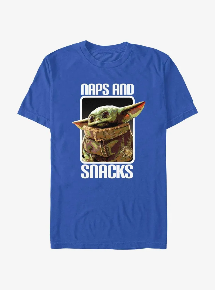 Star Wars The Mandalorian Grogu Naps and Snacks T-Shirt