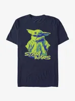 Star Wars The Mandalorian Grogu Paint Logo T-Shirt