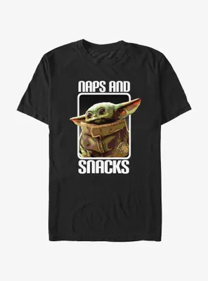 Star Wars The Mandalorian Naps and Snacks Always T-Shirt