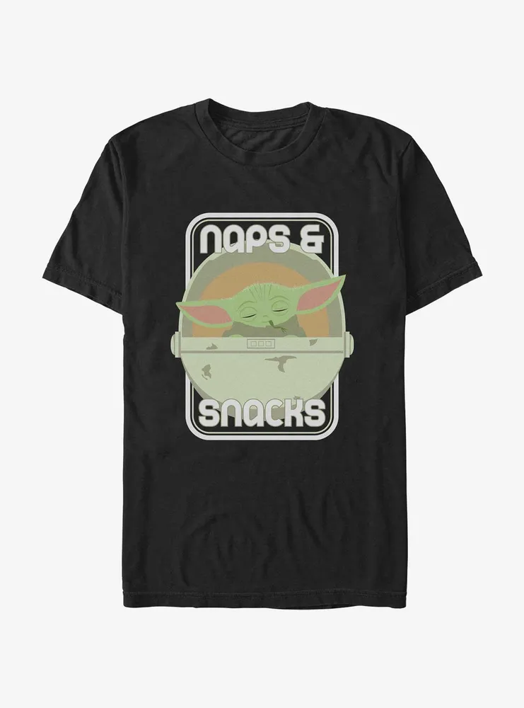 Star Wars The Mandalorian Naps and Snacks Child T-Shirt