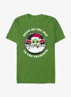 Star Wars The Mandalorian Santa Grogu Show Me Presents T-Shirt