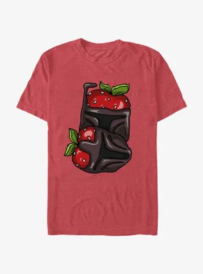 Star Wars The Mandalorian Chocolate Bounty Hunter Strawberries T-Shirt