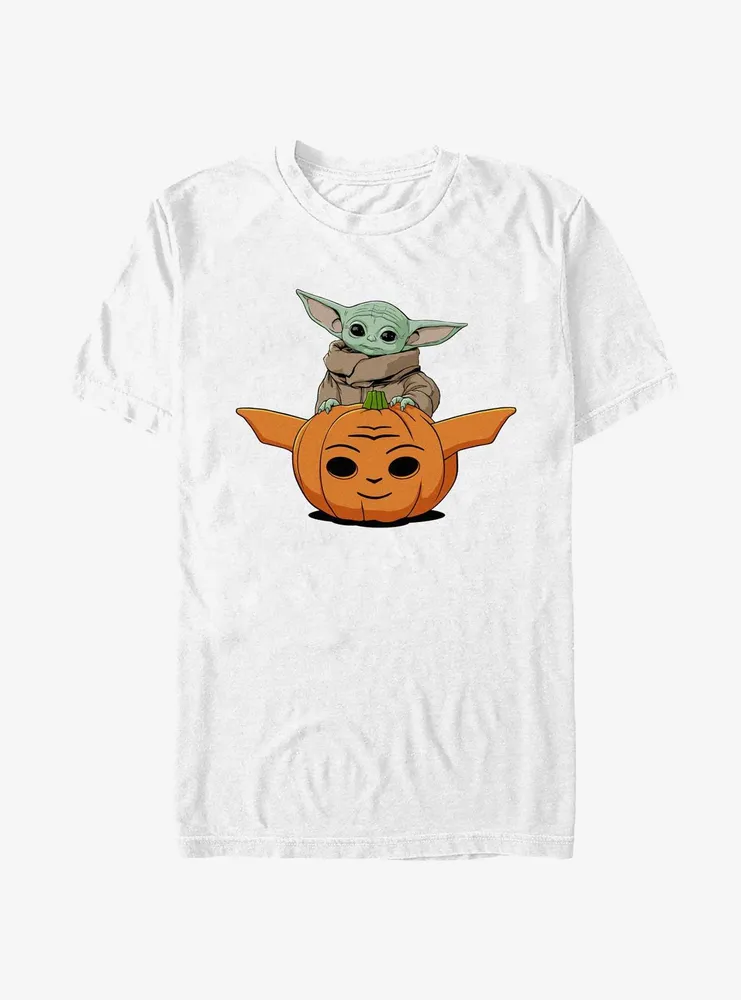 Star Wars The Mandalorian Grogu Jack-O-Lantern T-Shirt