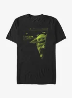 Star Wars The Mandalorian Grogu Peeking T-Shirt