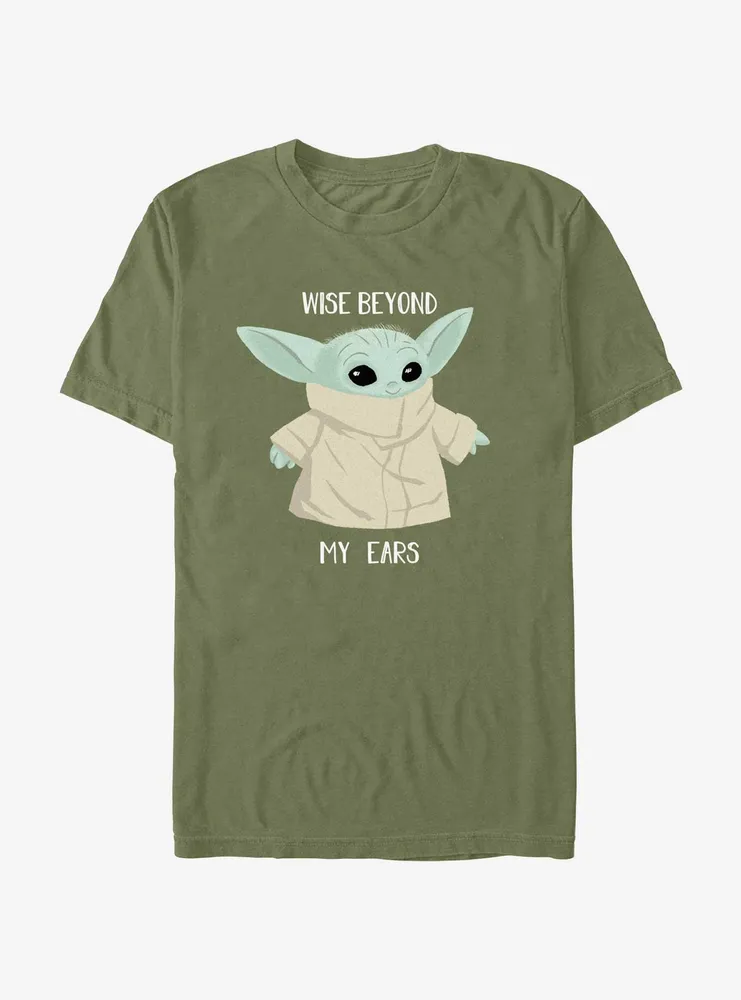 Star Wars The Mandalorian Grogu Wise Beyond My Ears T-Shirt