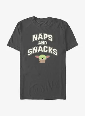 Star Wars The Mandalorian Naps and Snacks T-Shirt