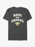 Star Wars The Mandalorian Naps and Snacks T-Shirt