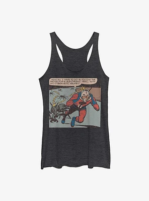 Marvel Ant-Man Comic Book Square Girls Raw Edge Tank