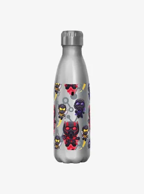 Marvel Ant-Man and the Wasp: Quantumania Chibi Heroes Ant-Man, The Wasp, and Cassie Water Bottle