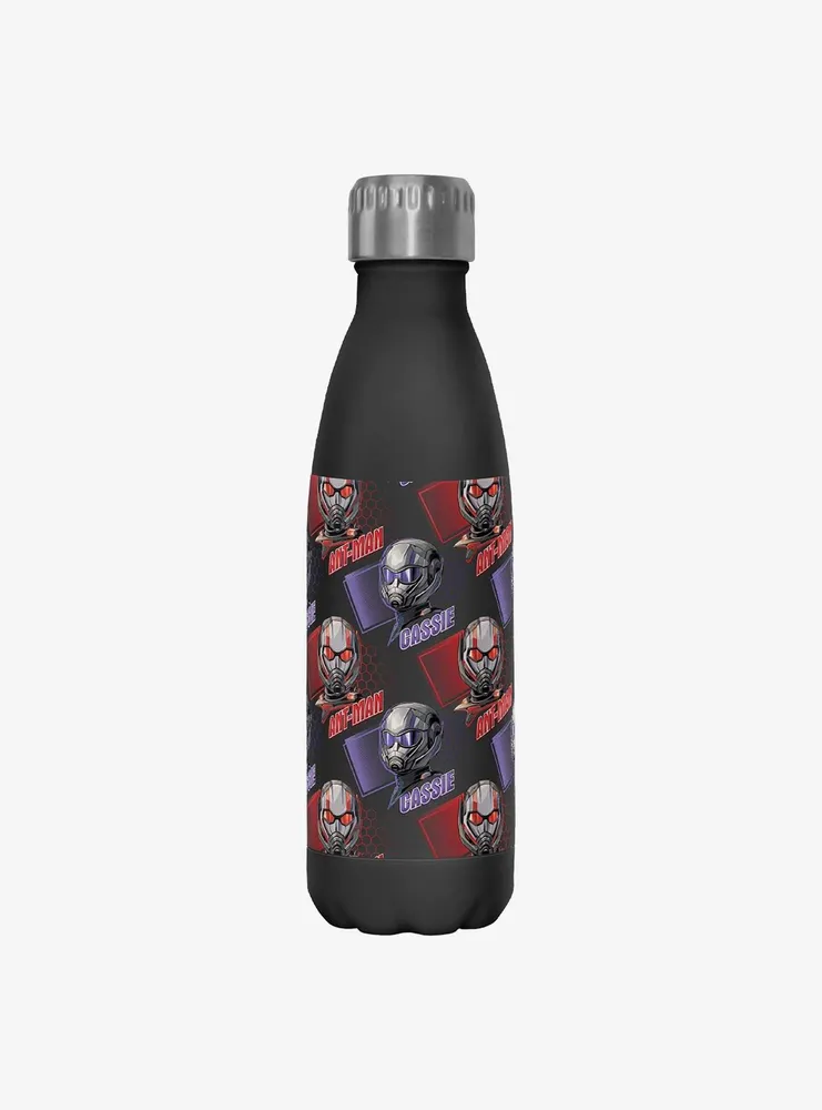 Marvel Ant-Man and the Wasp: Quantumania Ant-Man & Cassie Helmet Pattern Water Bottle