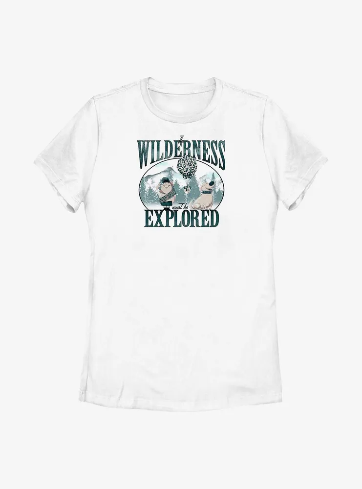 Disney Pixar Up Russell and Dug Wilderness Explored Womens T-Shirt