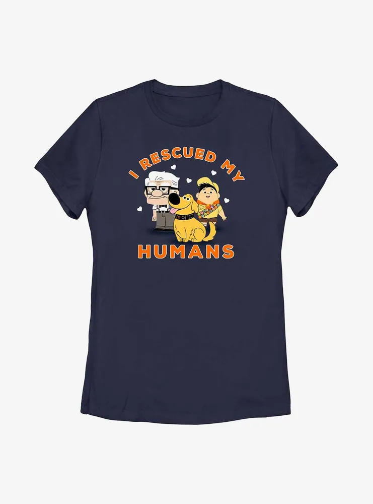 Disney Pixar Up I Rescued My Humans Womens T-Shirt