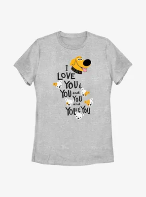 Disney Pixar Up Dug Loves You and Womens T-Shirt