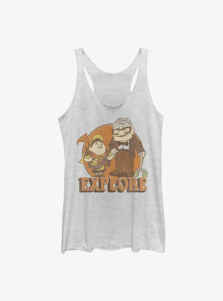 Disney Pixar Up Russell and Carl Explore Womens Tank Top