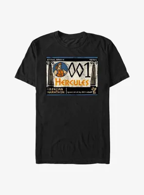 Disney Hercules Greecian Marathon Number Tag T-Shirt