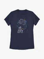 Disney Pixar Wall-E Constellations Womens T-Shirt