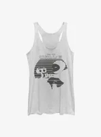 Disney Pixar Wall-E Eve and Silhouettes Womens Tank Top