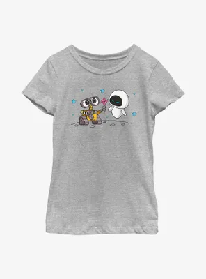 Disney Pixar Wall-E Chibi and Eve Youth Girls T-Shirt