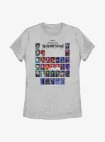 Kingdom Hearts Table of Characters Womens T-Shirt