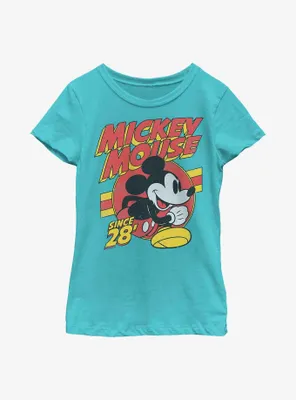 Disney Mickey Mouse Retro Youth Girls T-Shirt