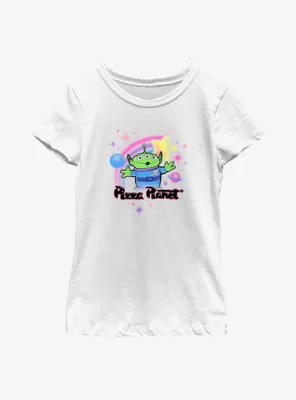 Disney Pixar Toy Story Pizza Planet Alien Airbrush Youth Girls T-Shirt