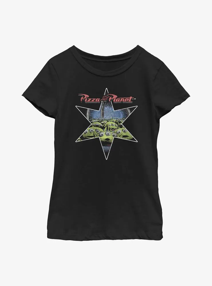 Disney Pixar Toy Story Pizza Planet Alien Star Youth Girls T-Shirt