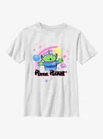 Disney Pixar Toy Story Pizza Planet Alien Airbrush Youth T-Shirt