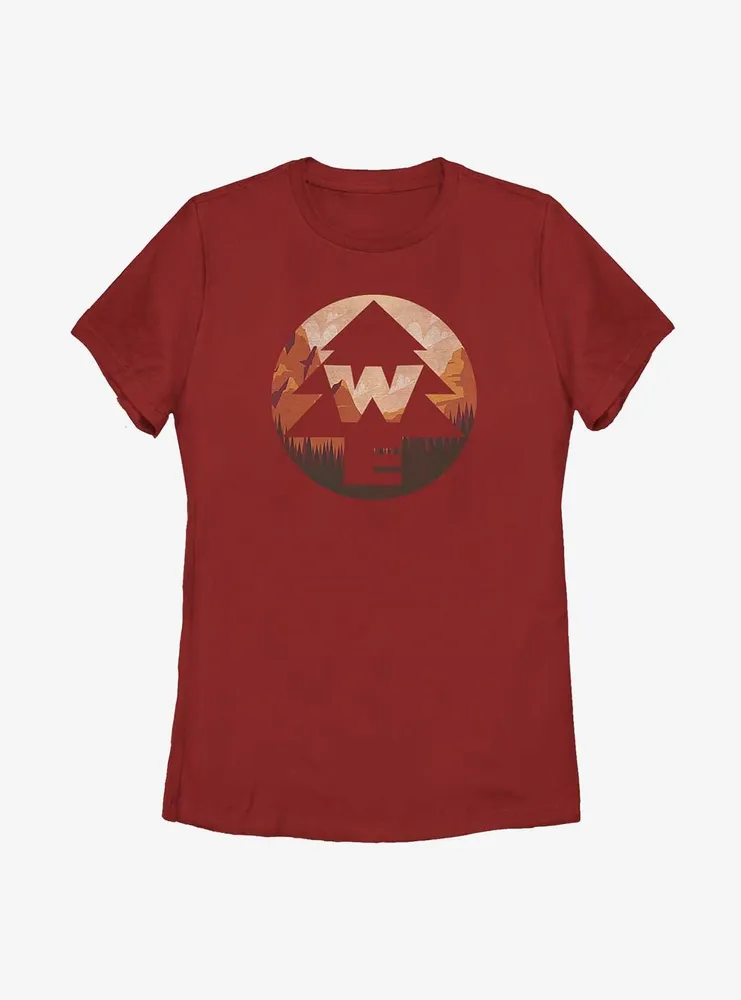 Disney Pixar Up Wilderness Explorers Badge Fill Womens T-Shirt