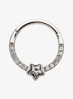 16G Steel Star Gem Hinged Clicker