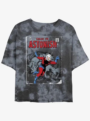 Marvel Ant-Man Ant Tales Comic Cover Tie-Dye Girls Crop T-Shirt