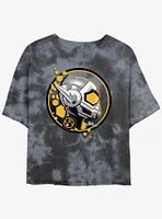 Marvel Ant-Man and the Wasp: Quantumania Wasp Stamp Tie-Dye Girls Crop T-Shirt