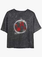 Marvel Ant-Man and the Wasp: Quantumania Pym Technologies Icon Mineral Wash Girls Crop T-Shirt