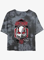 Marvel Ant-Man and the Wasp: Quantumania Shield Tie-Dye Girls Crop T-Shirt